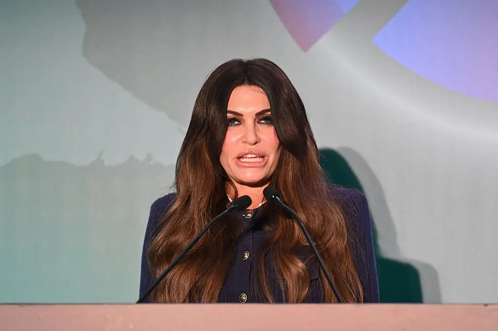 Kimberly Guilfoyle has since resigned as US Ambassador to Greece. Credit: Photo by Nicolas Koutsokostas/NurPhoto via Getty Images