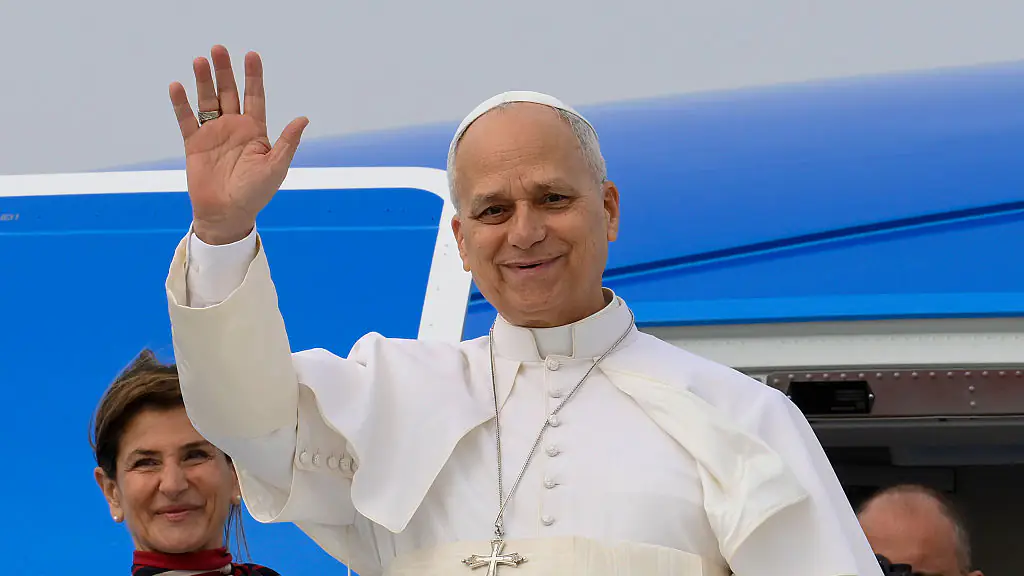 Pope Leo is on his way to Africa for his longest Apostolic journey so far. Credit: Mario Tomassetti - Vatican Media via Vatican Pool/Getty Images