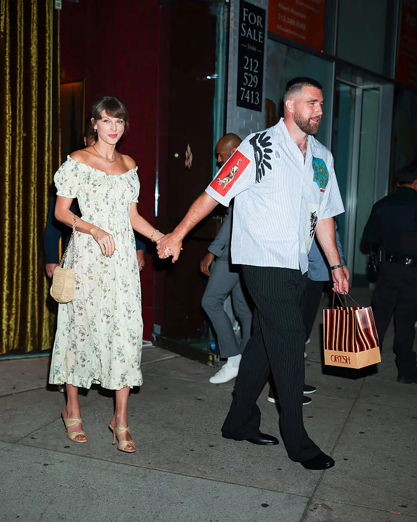Taylor Swift and Travis Kelce tied the knot in a wedding ceremony at MSG in July 3. Credit: Aeon/GC Images)