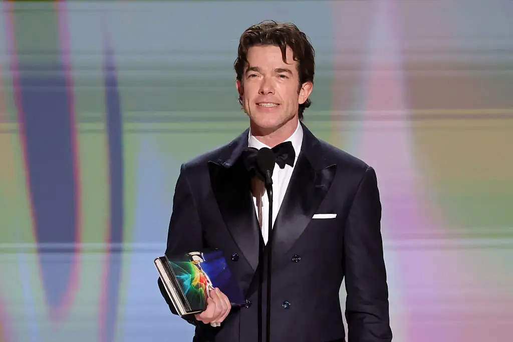The controversial oral sex joke John Mulaney made at the Emmys has been revealed. Credit: Kevin Winter / Getty
