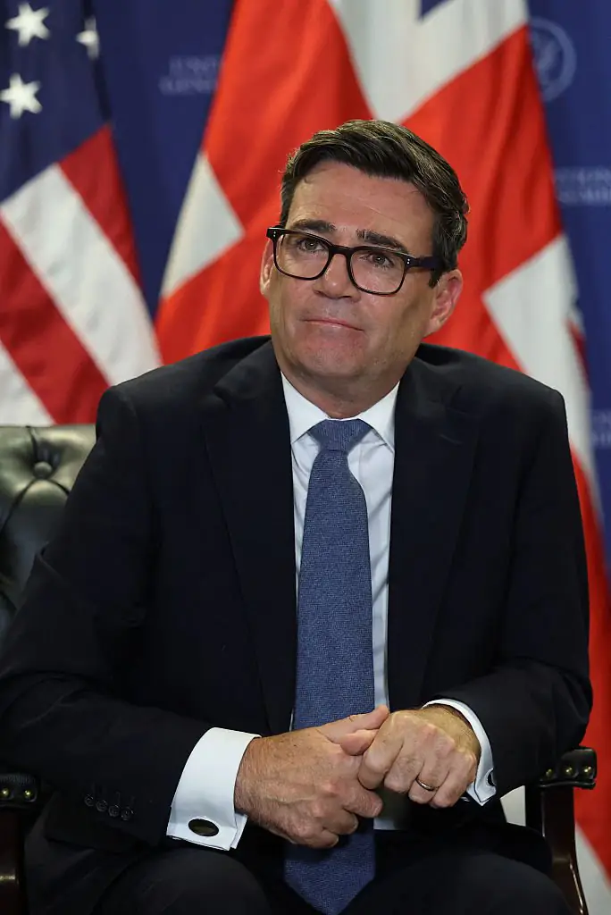 The expert said Burnham hardly looked at Trump during the first face-to-face meeting. Credit: WPA Pool / Getty Images