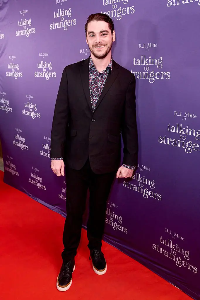 RJ Mitte at the premiere of Talking to Strangers - his last public appearance. Credit: Unique Nicole/Getty