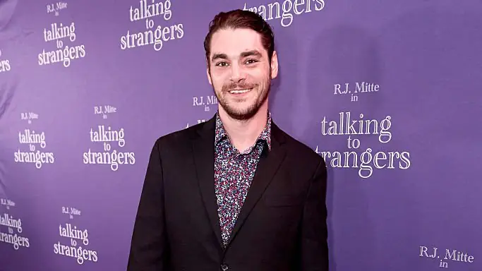 RJ Mitte at the premiere of Talking to Strangers - his last public appearance. Credit: Unique Nicole/Getty