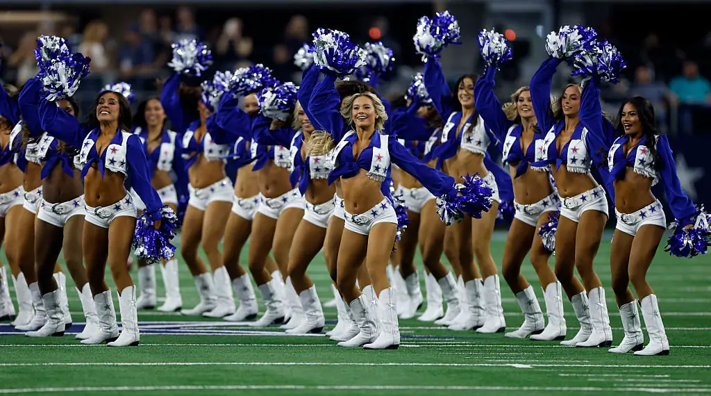 The Dallas Cowboys Cheerleaders are taking legal action against My Chemical Romance. Credit: Ron Jenkins/Getty Images