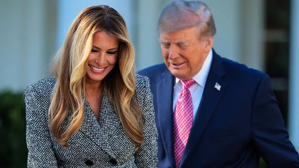 Donald Trump and Melania signed an executive order at the White House today. Credit: Chip Somodevilla/Getty