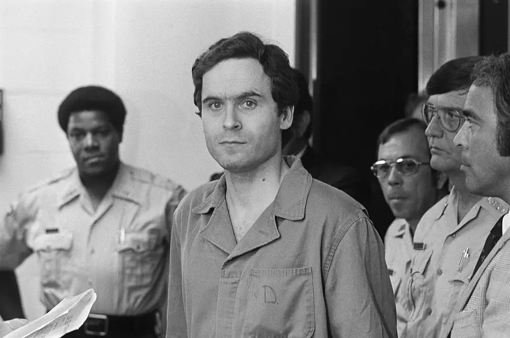 After Bundy was arrested in 1975, he escaped custody twice in 1977 before eventually being captured in Florida, where he was convicted of murder and sentenced to death. Credit: Bettmann / Getty
