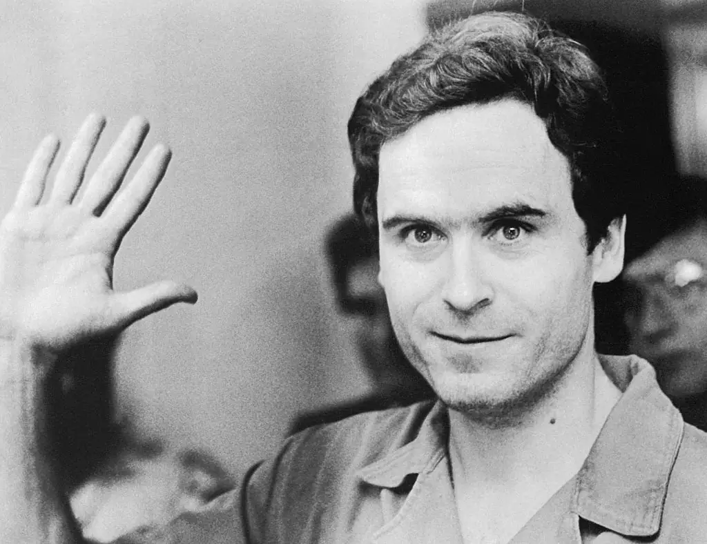 Ted Bundy is the notorious serial killer who kidnapped, raped, and murdered many young women and girls between 1974. Credit: Bettmann / Getty