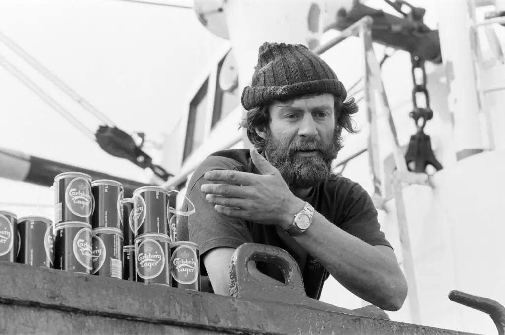 Sir Ranulph Fiennes in 1982. Credit: Peter Case / Daily Mirror / MirrorpixGetty Images)