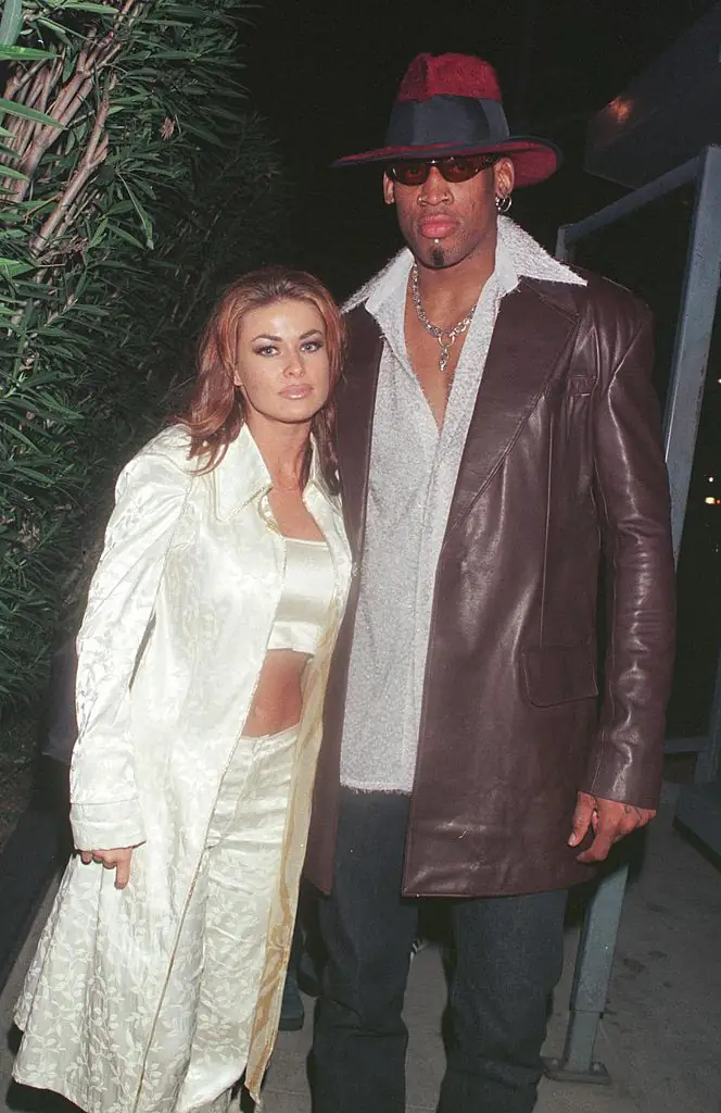 Dennis Rodman and Carmen Electra had a short-lived marriage in the late 1990s. Credit: Denny Keeler / Getty