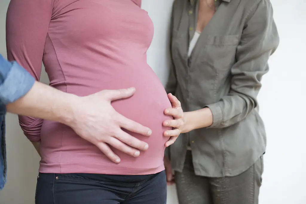 A California woman agreed to become a surrogate after seeing a $120,000 offer on Instagram. Credit: Sandy AKNINE/Getty Images
