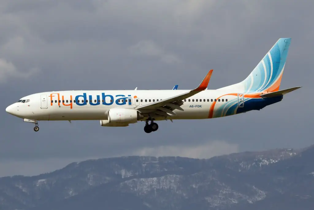 FlyDubai flight FZ1073 was traveling from Dubai International Airport to Ben Gurion International Airport in Tel Aviv. Credit: SOPA Images / Getty