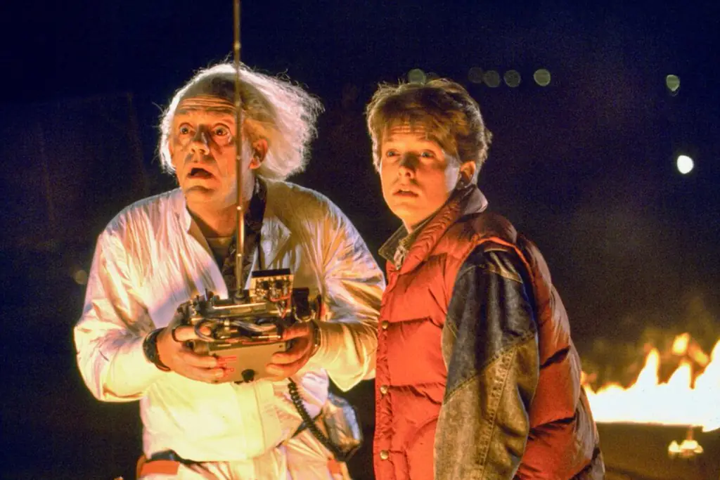 Some joked that the man could have been Marty McFly. Credit: Universal