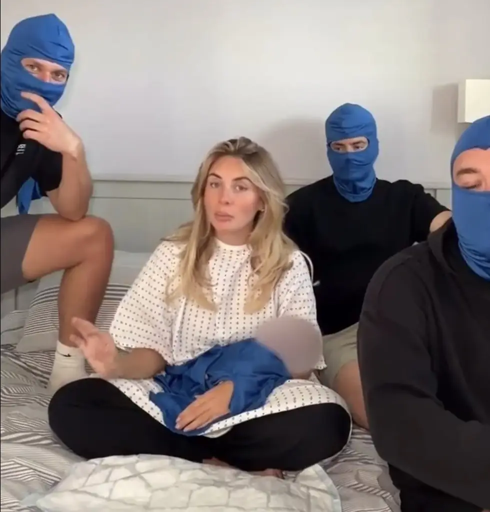 Bonnie Blue shared a new video after giving birth. Credit: Bonnie Blue/X