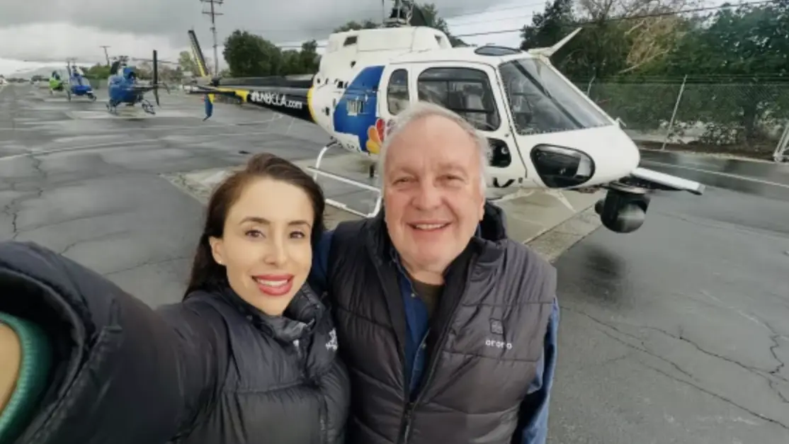 NBC reporter Eliana Moreno and pilot George Marciniw have been confirmed dead in the helicopter crash. Credit: Facebook