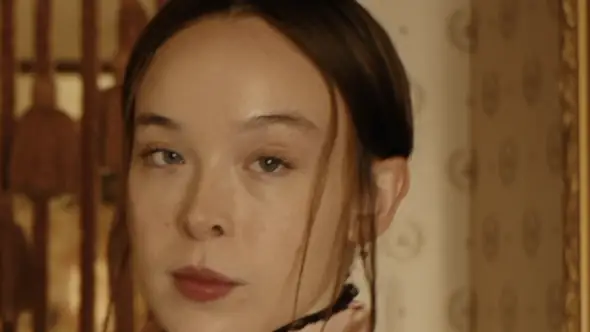 Ella Beatty as Lizzie Borden in a new true crime drama on Netflix. Credit: Netflix