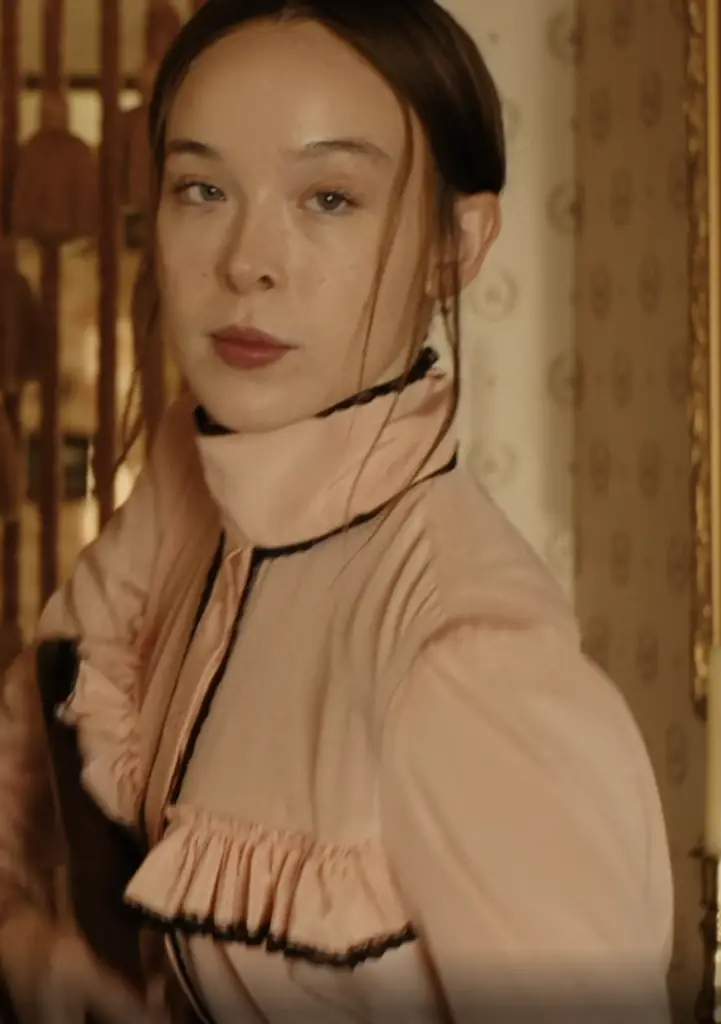 Ella Beatty as Lizzie Borden in a new true crime drama on Netflix. Credit: Netflix