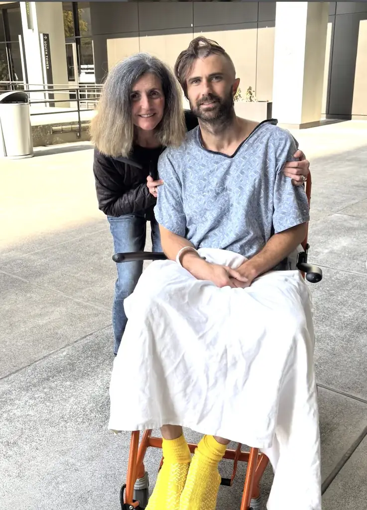 Clayton Conroy was hit by a car going 'over 100MPH'. Credit: Clayton Conroy/Instagram