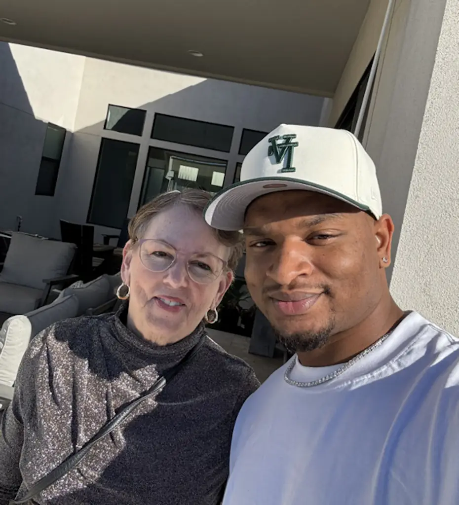 The pair met after Wanda texted the wrong number in 2016. Credit: X / Jamal Hinton