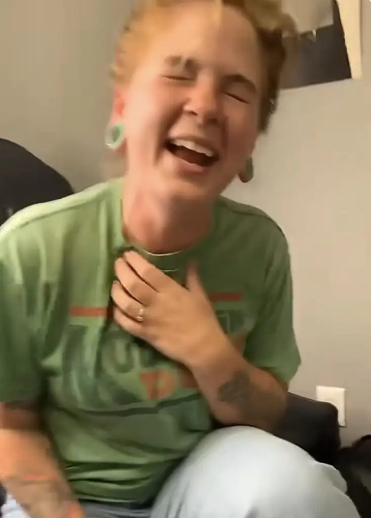 Jordan LaMattina took the news pretty well... Credit: TikTok/Jordan LaMattina