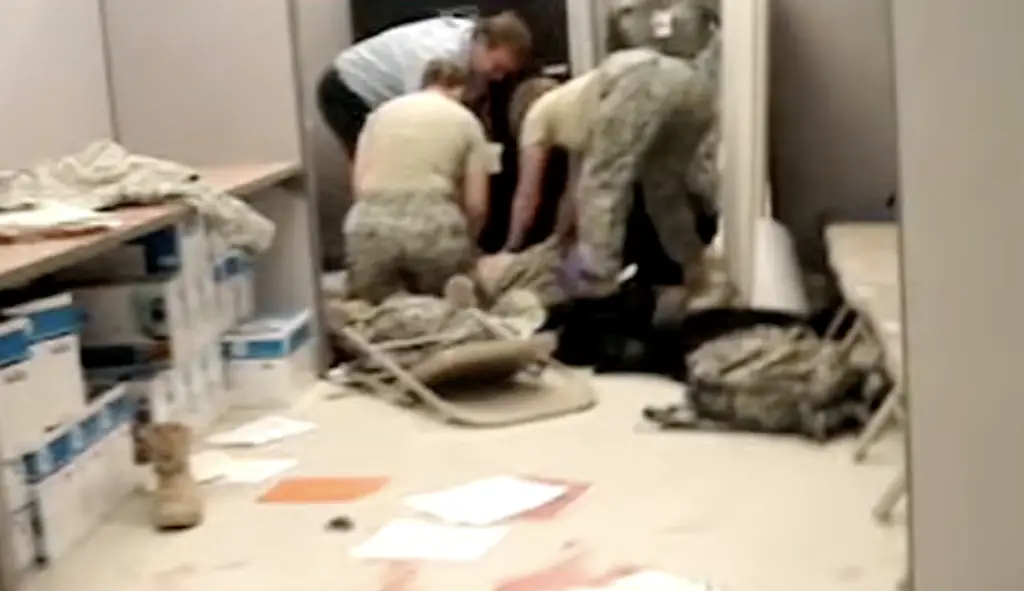 Photos from the aftermath of the Fort Hood shooting were released years after the tragedy. Credit: ABC News