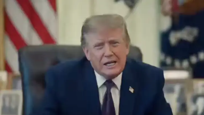 Donald Trump updated on the $5,000 check promise. Credit: Twitter/White House