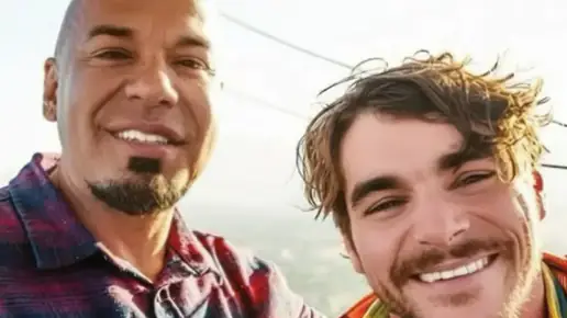 RJ Mitte with his Breaking Bad co-star Luis Moncada. Credit: TikTok/luis.moncada__