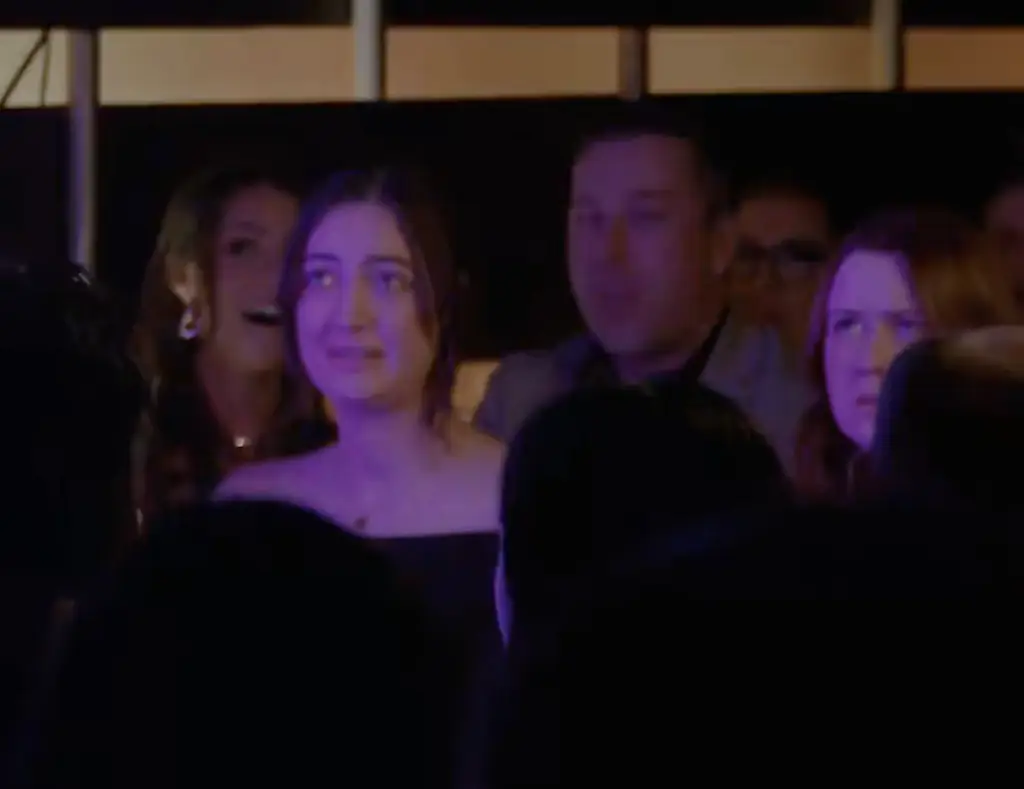 The female audience members were less than impressed with the comedian's jokes. Credit: X/@BenBankas