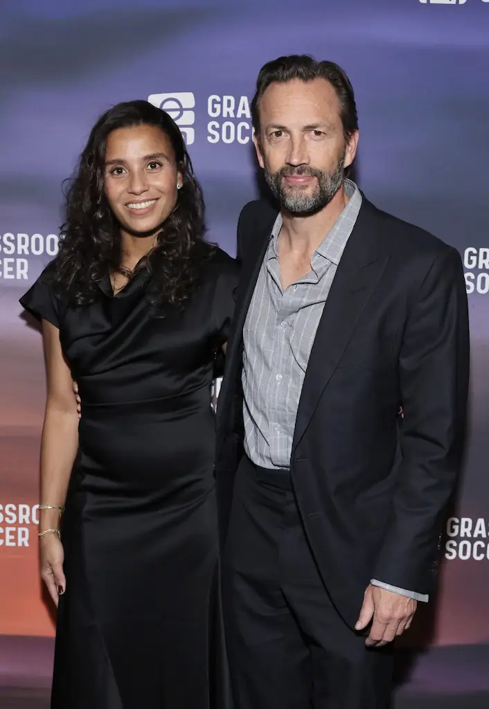 Marilee Fiebig and Andrew Shue are now engaged. Credit: Cindy Ord/Getty Images