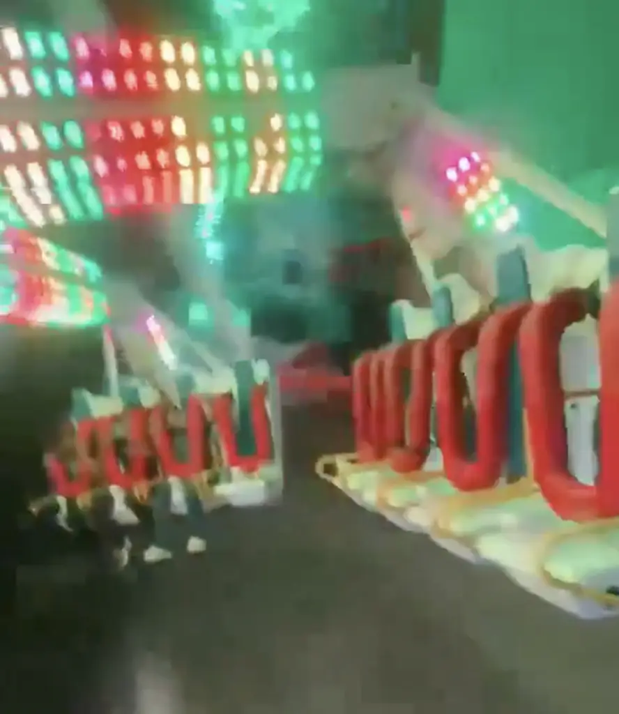 Rollercoaster death caught on camera at Cabo San Lucas festival fait in Mexico. Credit: X