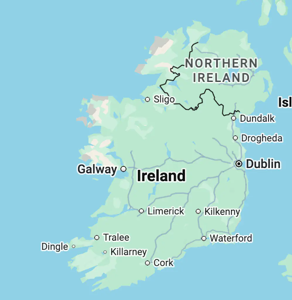 The Irish government is reportedly set to take steps to begin the reunification process. Credit: Google Maps