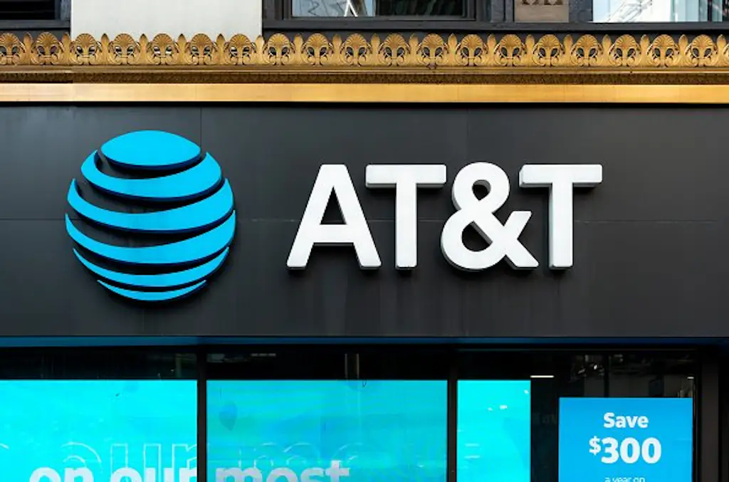 AT&T. Credit: Marcin Golba/NurPhoto via Getty Images