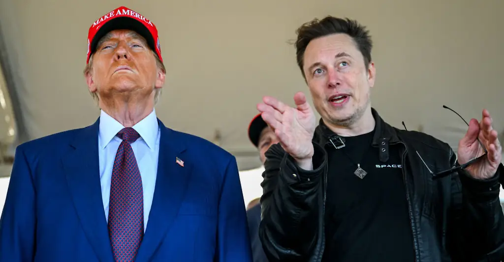Trump and Musk were warned by Anonymous last year. Credit: Brandon Bell / Getty